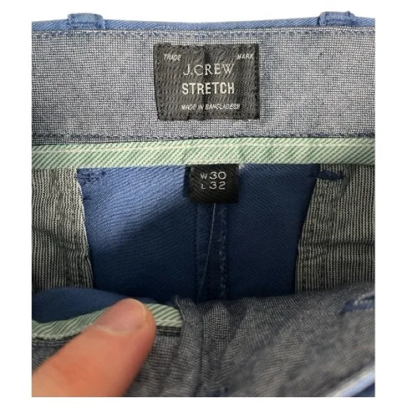 J. Crew Men's Vibrant Blue Chinos - Picture 2 of 2